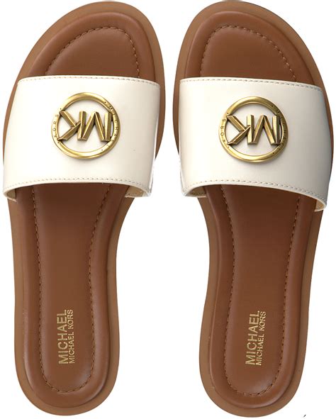 michael kors womens sliders|michael kors slip on slippers.